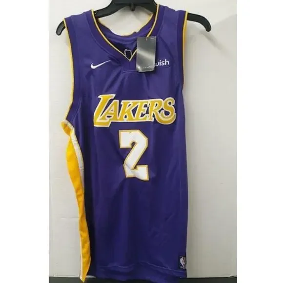 NWT Lonzo Ball Los Angeles Lakers #2 Nike Swingman Jersey SZ 50 - Picture 1 of 4